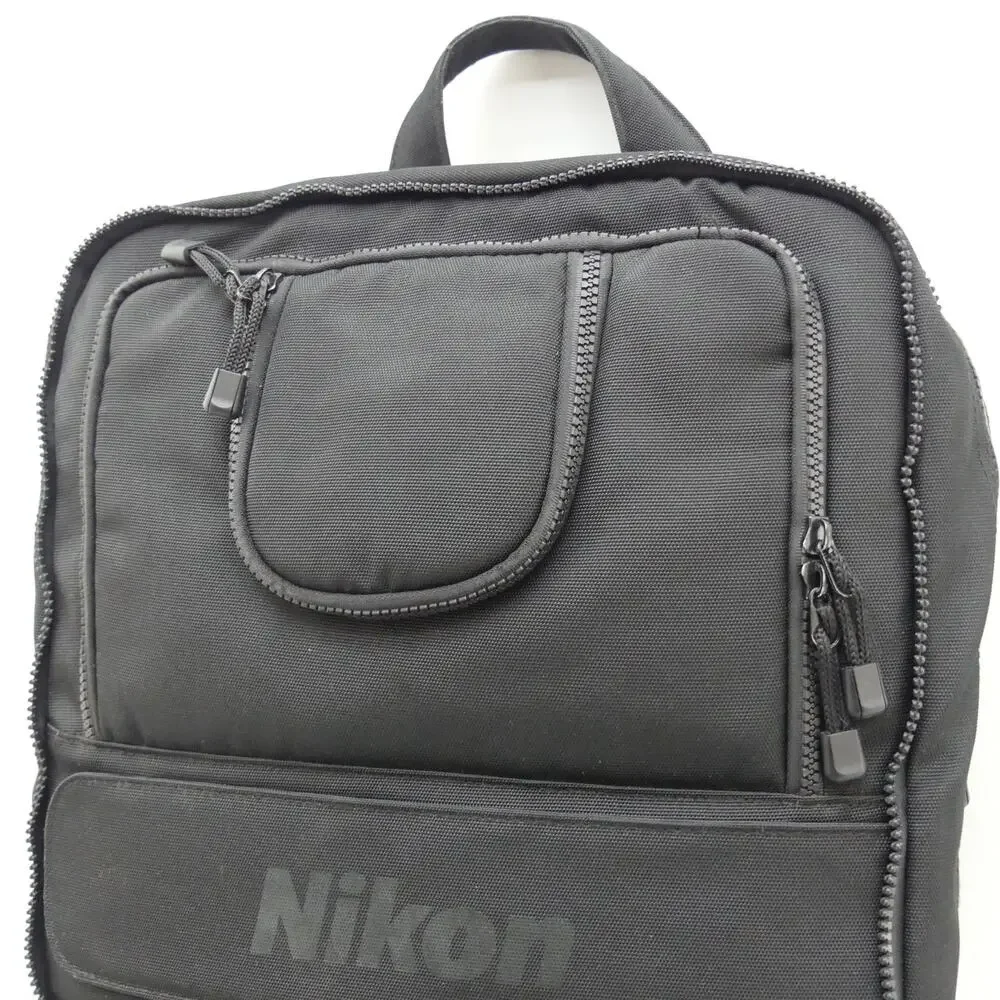 Nikon Camera Equipment Backpack Black Padded Multi Pocket Gear Bag Travel Case